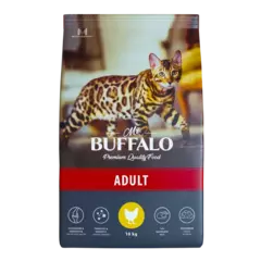 Mr.Buffalo ADULT Сухой корм для кошек (курица) 10кг