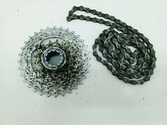 Кассета shimano hg80 9sp + цепь