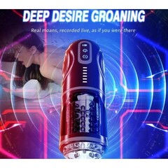 Автоматический мастурбатор с фрикцией и функцией вращения на подставке