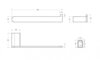 Cezares STYLUS-TH02-IN STYLUS-TH02-IN Полотенцедержатель, исполнение сатин