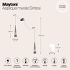Настенный светильник Maytoni Sintesi P090WL-L24CH3K