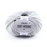 Пряжа Drops Baby Merino 22 светло-серый