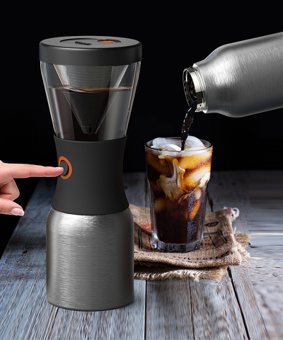 Кофеварка портативная Asobu Cold Brew (1 литр), серебристая