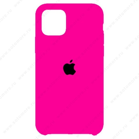 Накладка Silicone Case для Apple iPhone 11 Pro Max ярко-розовый 8