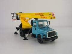 GAZ-3307 VS-18 Lift blue-yellow Kompanion 1:43