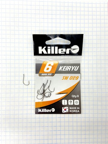 Крючок KILLER KEIRYU № 6 продажа от 10 шт.