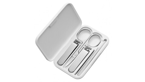 Набор Xiaomi Mijia Nail Clipper Five Piece Set MJZJD002QW, белый/серебристый, 5 предметов