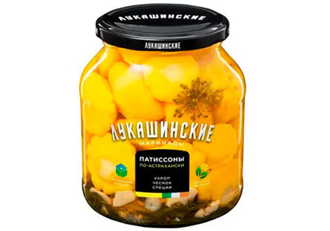 Патиссоны по-астрахански "Лукашинские", 670г