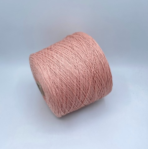 Бобинная пряжа (пр.Италия), art.Cotone, 350м/100 гр. 100%Хлопок, цвет-Персиково-розовый , арт.34741