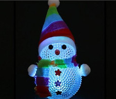 Игрушка новогодняя Светящийся снеговик