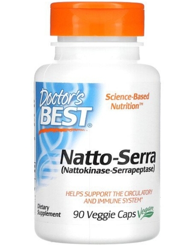 Doctor's best, Натто-Серра, 90 вегетарианских капсул