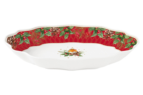 Блюдо 30х21х5см Easy Life Рождественские ягоды