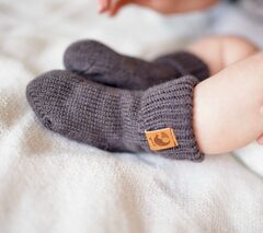 590-53 Носки вязаные (графит)