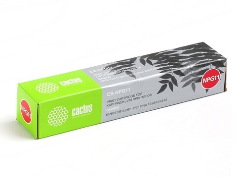 Картридж лазерный Cactus CS-NPG11 NPG-11 черный (5000стр.) для Canon NP6012/6112/6212/6312/6412/6512/6612