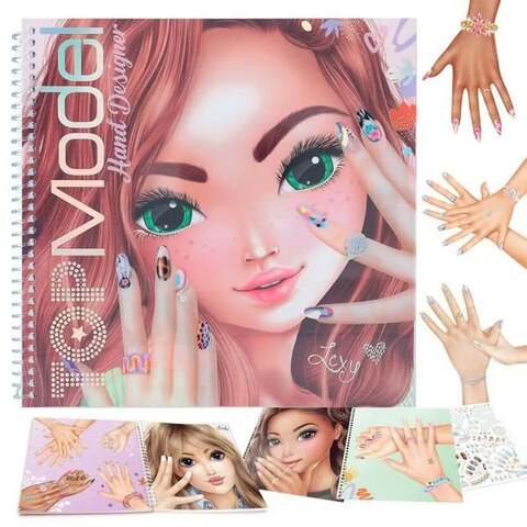 TOPModel Create Your Hand-Design Colouring Book