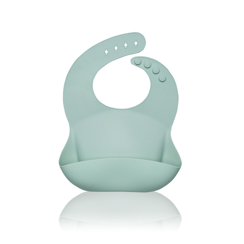 Önlük\PETITE&MARS Bib silicone Sam Green