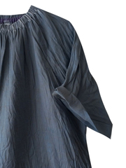 Мила. Платье льняное миди с вышивкой и тонировкой PL-42-5396