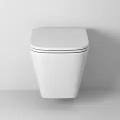 Унитаз подвесной Grossman GR-4479SQ Tornado 485х340х355 безободковый с тонким сиденьем