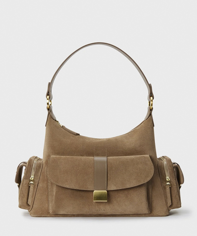 Предзаказ Сумка Posty Suede Cocoa