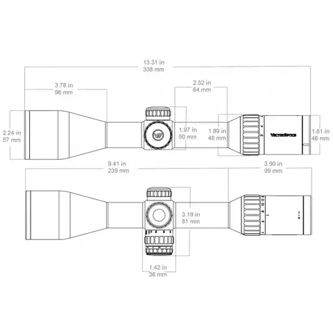 Vector Optics Continental X6 3-18x50 FIBER SFP (SCOL-65)