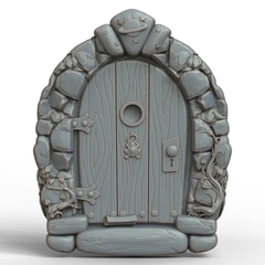 Силиконовый молд № 420 Дверь ( серия домики для гномов и фей)