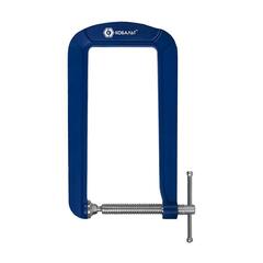 Струбцина G-образная КОБАЛЬТ ГЛУБОКАЯ, ширина зажима 80 мм, глубина зажима 205 мм (923-774)