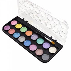 
          Акварель Yalong меловая 16 цветов, перламутровая, с кистью, пластик. упаковка, "Rio"