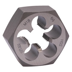 Плашка М18х2,5 DIN382 (6-гранная) HSS 6g 41х18мм Bucovice(CzTool) 220180