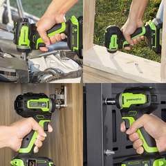 Гайковерт ударный Greenworks GD24IW200 24V (200Нм) аккумуляторный, без АКБ и ЗУ