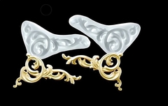 Два силиконовых молда набор Вензелей угловые левый и правый