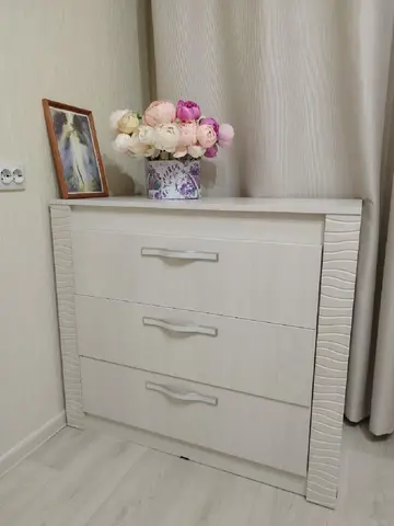 Комод Монако с ящиками КМ-15 ясень белый