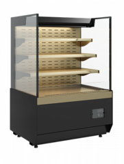 Кондитерская витрина Carboma KC70 VM 0,9-2 STANDARD открытая, горка ПРЯМАЯ БОКОВИНА (версия 2.0) (Cube 2)