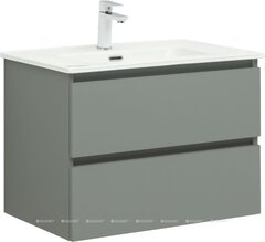 Aquanet 344770 Тумба с раковиной Вега 2.0 70 2 ящ. цв.мисти грин (раковина Flat) (344770) фото