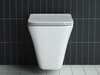 Ceramica Nova Mono CN1902 Подвесной унитаз c ультра тонким сидением с функцией плавного закрытия, цвет: белый