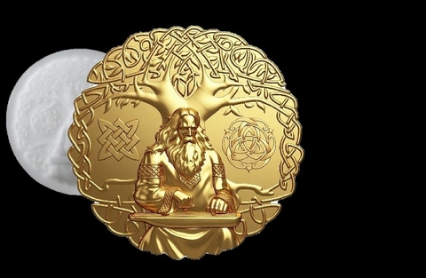 Силиконовый молд Панно-оберег Гусляр