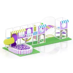 Детский игровой лабиринт «Фазенда» 32,375м² (9,25*3,5*2,8м)