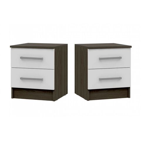 С/Г Мартина Тумбы прикроватные (компл) (Белый глянец, венге)