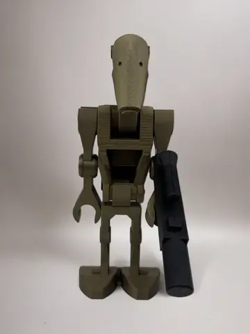 Большая Минифигурка Боевой Дроид Звездные войны 3D-печать