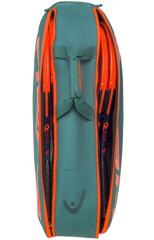 Чехол для теннисных ракеток Head Pro Racquet Bag M - dark cyan/fluo orange