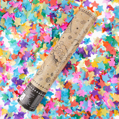 Пневмохлопушка (12/30 см), Комикс, Праздничный взрыв, Звезды тишью,