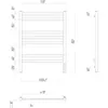 Lemark LM49707Z Полотенцесушитель электрический Lemark Melange LM49707Z П7 500x700, диммер справа, хром