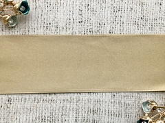 Лента атласная, ш. 5 см, тёмно-бежевый