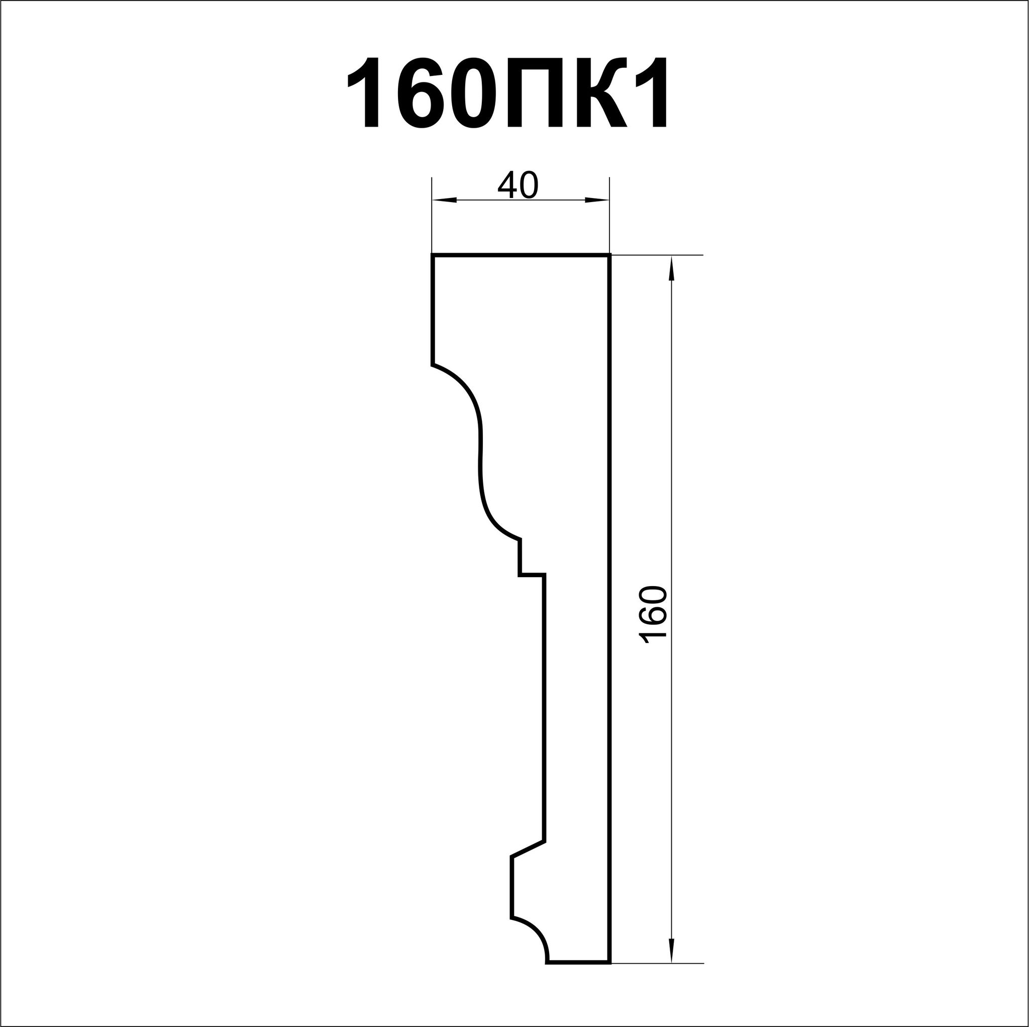 Карниз из пенополистирола 160ПК1 для отделки фасада дома.