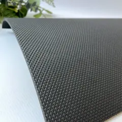 №2 Подошва для кукольной обуви из фоамирана, цвет Черный, ромб, 3 мм, 35*25 см, 1 шт.