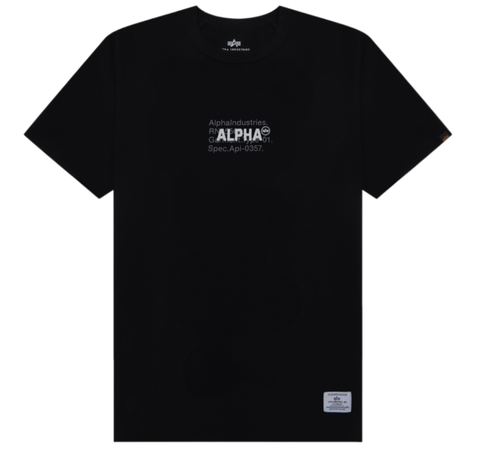 Футболка Alpha Industries Alpha Code Graphic Tee Black (Черная)