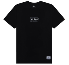 Футболка Alpha Industries Alpha Code Graphic Tee Black (Черная)