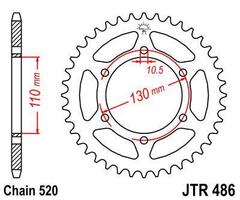 Звезда мотоциклетная JT JTR486.47