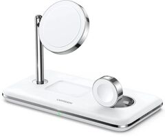 Беспроводная зарядка UGREEN 3-в-1 Wireless Charger Apple Watch CD278 (90326) белый
