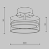 Потолочный светильник Maytoni Dress code MOD348CL-L18BBS3K