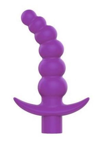 Фиолетовая вибрирующая анальная елочка Sweet Toys - 10,8 см. - Bior toys SWEET TOYS ST-40187-5